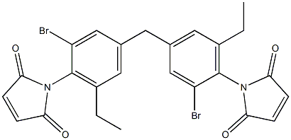 N,N'-[Methylenebis(2-bromo-6-ethyl-4,1-phenylene)]dimaleimide Structure