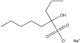 4-Hydroxynonane-4-sulfonic acid sodium salt Structure
