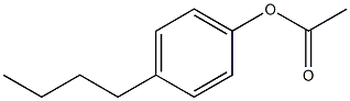 Acetic acid 4-butylphenyl ester Structure