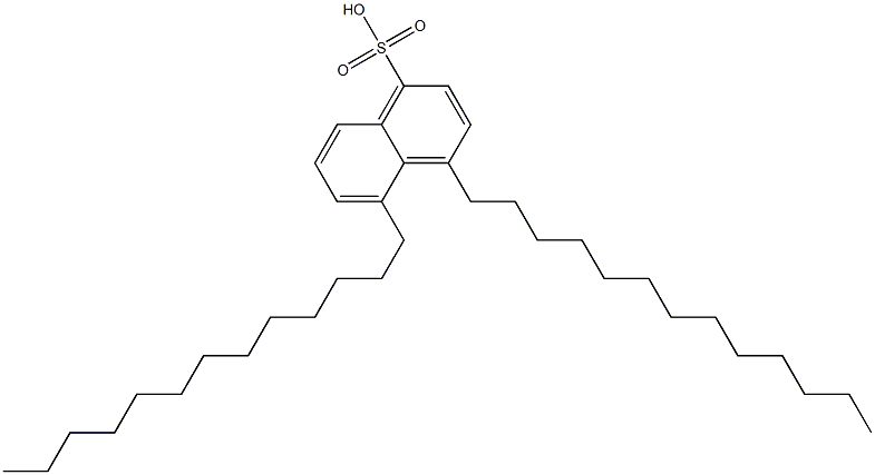 4,5-Ditridecyl-1-naphthalenesulfonic acid Structure