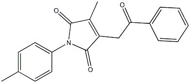 3-Methyl-4-(phenacyl)-1-(4-methylphenyl)-1H-pyrrole-2,5-dione Structure