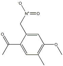 4'-Methoxy-5'-methyl-2'-(nitromethyl)acetophenone 구조식 이미지