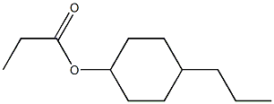 Propionic acid 4-propylcyclohexyl ester 구조식 이미지