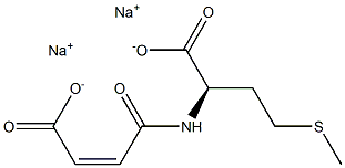 (R)-2-[[(Z)-3-Carboxy-1-oxo-2-propenyl]amino]-4-(methylthio)butyric acid disodium salt 구조식 이미지