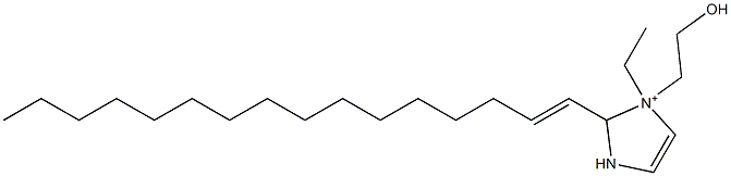 1-Ethyl-2-(1-hexadecenyl)-1-(2-hydroxyethyl)-4-imidazoline-1-ium 구조식 이미지