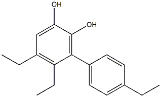 4,5-Diethyl-3-(4-ethylphenyl)benzene-1,2-diol 구조식 이미지