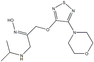 1-(3-Morpholino-1,2,5-thiadiazol-4-yloxy)-3-isopropylaminoacetone (Z)-oxime Structure