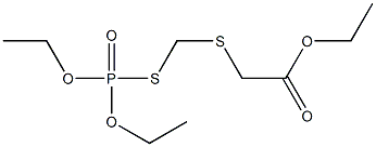 [(Diethoxyphosphinoylthio)methylthio]acetic acid ethyl ester 구조식 이미지