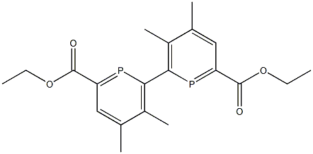 3,3',4,4'-Tetramethyl[2,2'-biphosphorin]-6,6'-dicarboxylic acid diethyl ester 구조식 이미지