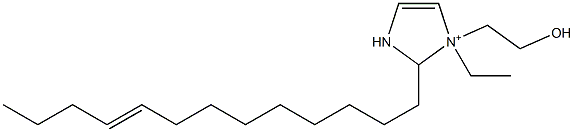 1-Ethyl-1-(2-hydroxyethyl)-2-(9-tridecenyl)-4-imidazoline-1-ium 구조식 이미지