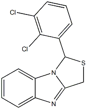 1-[2,3-Dichlorophenyl]-3H-thiazolo[3,4-a]benzimidazole 구조식 이미지