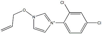 1-(2-Propenyloxy)-3-(2,4-dichlorophenyl)-1H-imidazol-3-ium 구조식 이미지