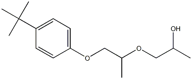3-[2-(p-tert-Butylphenoxy)-1-methylethoxy]-2-propanol Structure