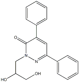 4,6-Diphenyl-2-(2,3-dihydroxypropyl)pyridazin-3(2H)-one 구조식 이미지