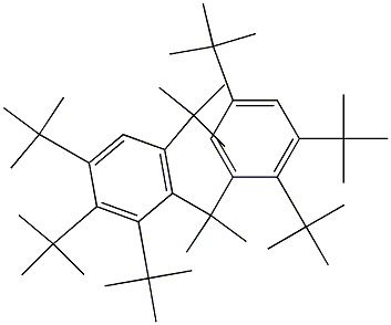 2-(2,3,4,6-Tetra-tert-butylphenyl)-2-(2,3,5-tri-tert-butylphenyl)propane Structure