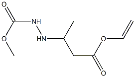 3-(2-Methoxycarbonylhydrazino)butyric acid vinyl ester Structure
