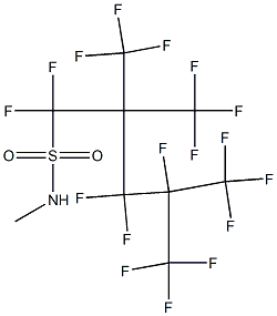 2,2,4-Tris(trifluoromethyl)-1,1,3,3,4,5,5,5-octafluoro-N-methyl-1-pentanesulfonamide 구조식 이미지