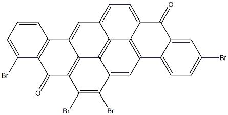 2,6,7,9-Tetrabromo-8,16-pyranthrenedione Structure