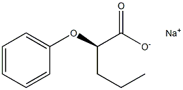 [R,(+)]-2-Phenoxyvaleric acid sodium salt 구조식 이미지