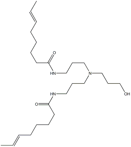 N,N'-[3-Hydroxypropyliminobis(3,1-propanediyl)]bis(6-octenamide) Structure