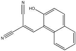 [(2-Hydroxy-1-naphthalenyl)methylene]malononitrile 구조식 이미지