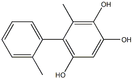 6-Methyl-5-(2-methylphenyl)benzene-1,2,4-triol Structure
