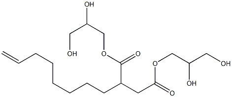2-(7-Octenyl)succinic acid bis(2,3-dihydroxypropyl) ester Structure