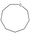 Cyclononane-1,1-diylradical 구조식 이미지