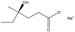 [R,(+)]-4-Hydroxy-4-methylhexanoic acid sodium salt 구조식 이미지