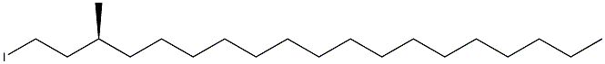 [S,(+)]-1-Iodo-3-methylnonadecane 구조식 이미지