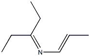 (E)-N-(1-Ethylpropylidene)-1-propen-1-amine Structure
