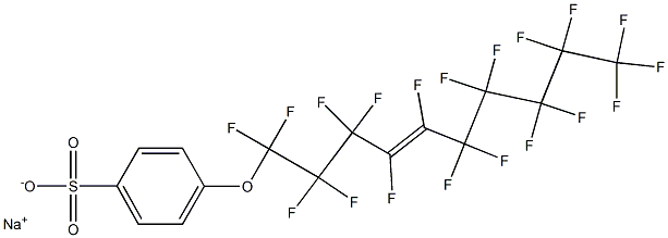 p-(Nonadecafluoro-4-decenyloxy)benzenesulfonic acid sodium salt 구조식 이미지