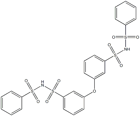 N,N'-Bis(phenylsulfonyl)[3,3'-oxybis(benzenesulfonamide)] Structure