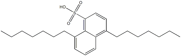 4,8-Diheptyl-1-naphthalenesulfonic acid Structure