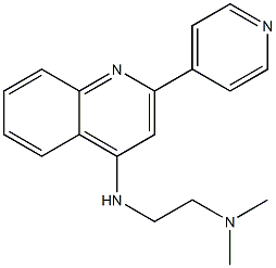 4-(2-Dimethylaminoethylamino)-2-(4-pyridinyl)quinoline Structure