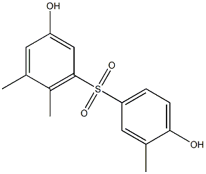 3,4'-Dihydroxy-3',5,6-trimethyl[sulfonylbisbenzene] 구조식 이미지