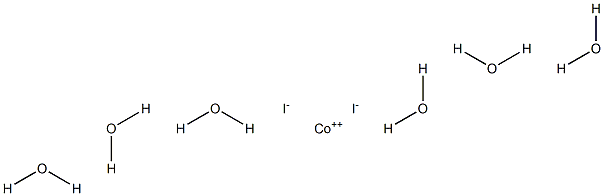 Cobalt diiodide hexahydrate 구조식 이미지