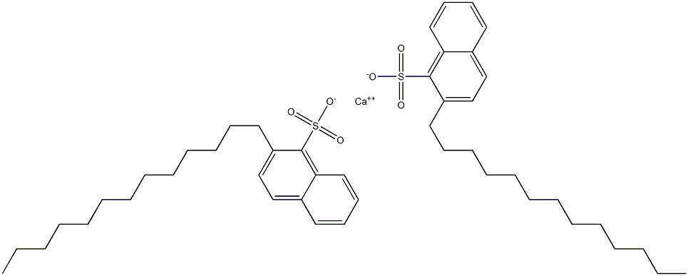Bis(2-tridecyl-1-naphthalenesulfonic acid)calcium salt Structure