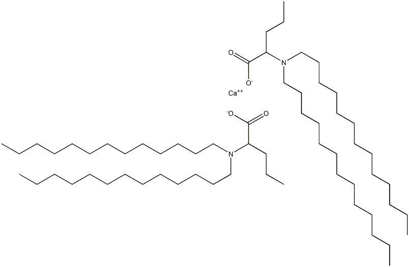 Bis[2-(ditridecylamino)valeric acid]calcium salt Structure