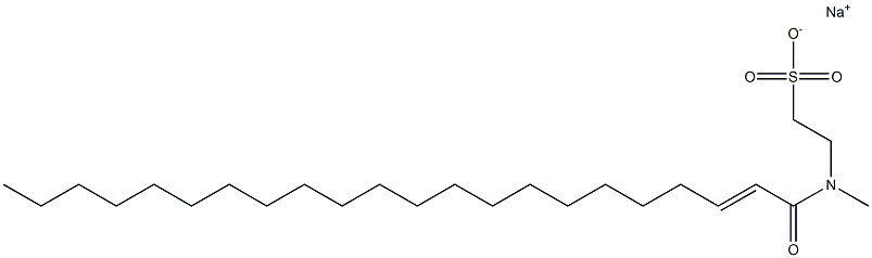 N-(1-Oxo-2-docosen-1-yl)-N-methyltaurine sodium salt 구조식 이미지