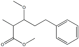 3-Methoxy-2-methyl-5-phenylpentanoic acid methyl ester 구조식 이미지