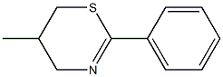 2-Phenyl-5-methyl-5,6-dihydro-4H-1,3-thiazine Structure