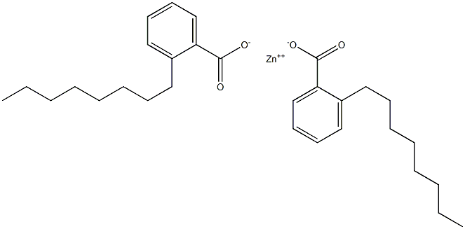 Bis(2-octylbenzoic acid)zinc salt Structure