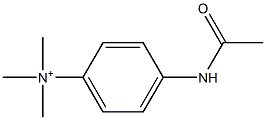 4-(Acetylamino)-N,N,N-trimethylbenzenaminium 구조식 이미지