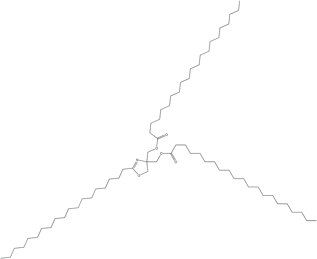 2-Nonadecyl-2-oxazoline-4,4-dimethanol dihenicosanoate Structure