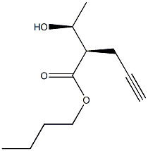 (2R,3S)-3-Hydroxy-2-(2-propynyl)butyric acid butyl ester 구조식 이미지