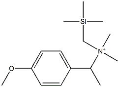 1-(4-Methoxyphenyl)-N-(trimethylsilylmethyl)-N,N-dimethylethanaminium Structure