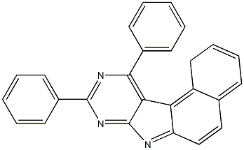 9,11-Diphenyl-1H-benzo[e]pyrimido[4,5-b]indole 구조식 이미지