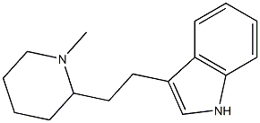 3-[2-(1-Methyl-2-piperidyl)ethyl]-1H-indole Structure