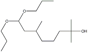 7-Hydroxy-3,7-dimethyloctanal dipropyl acetal Structure